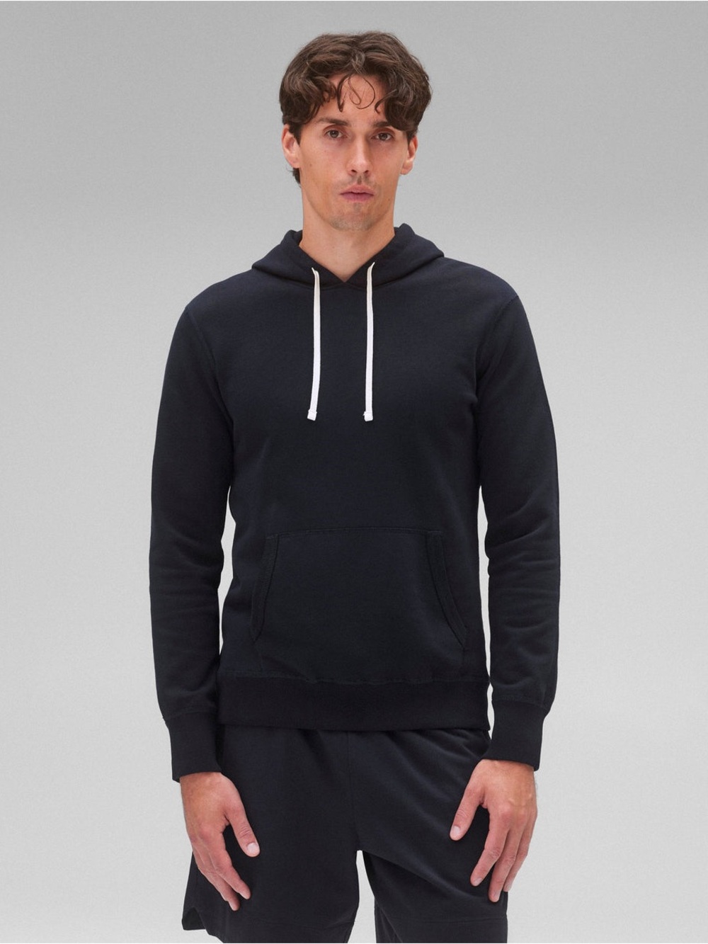 Reigning champ mid weight Terry slim hoodie navy blue size medium